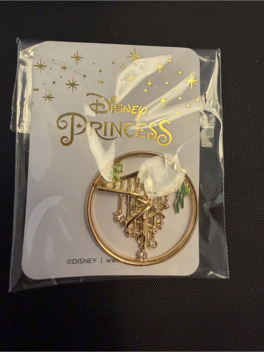 Origami Owl 2021 Little Mermaid Underwater Ariel Castle Plate Gold Tone NEW